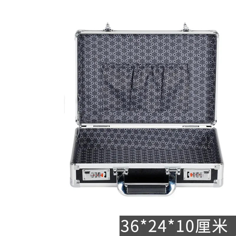 mallette rigide d'affaires avec serrure-boîte de sécurité de bureau coffre-fort pour documents pour fichiers, certificats, espèces, valise portable