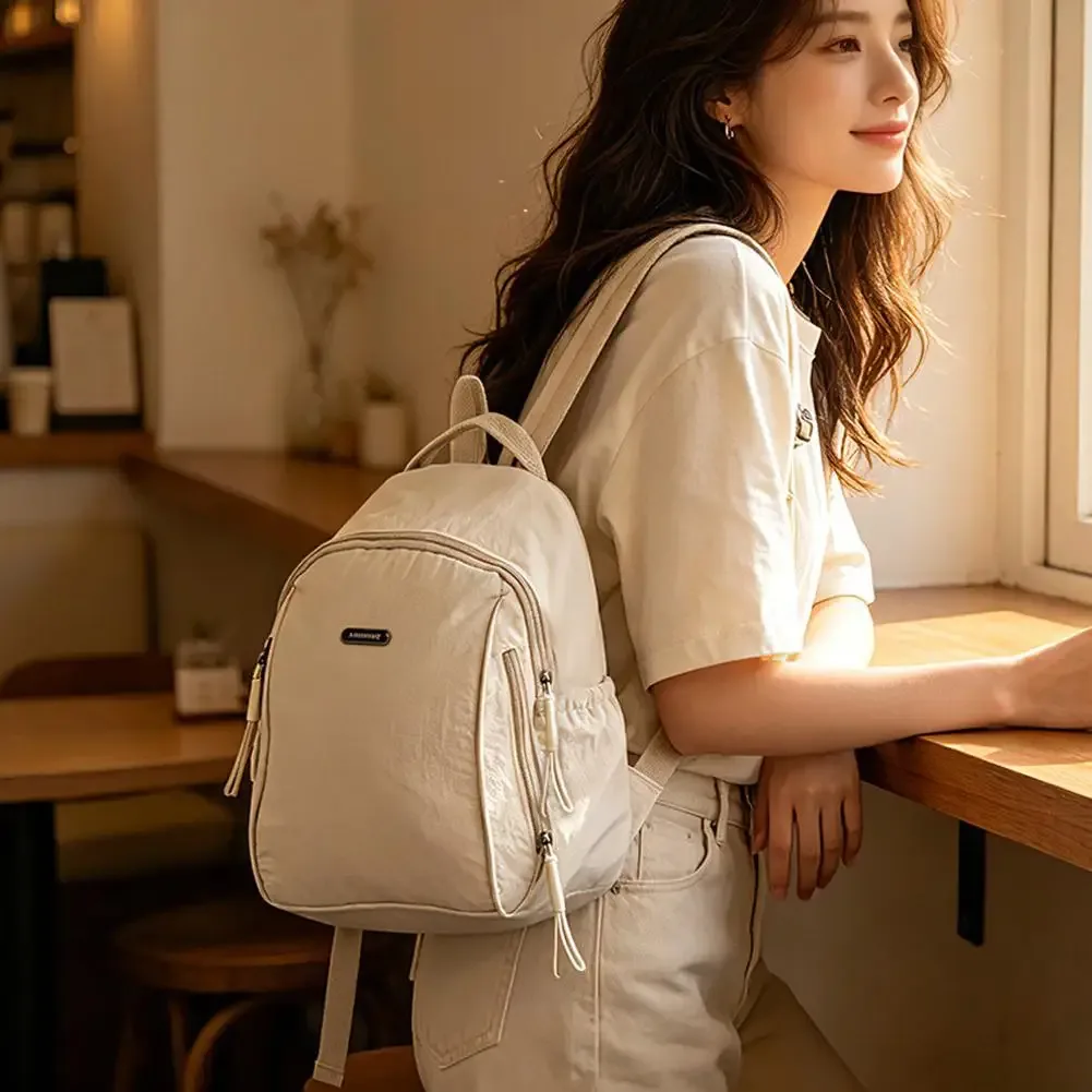 Sac à dos décontracté pour femmes et filles, sac d'école en tissu Oxford pour collégiennes, sac à dos de voyage coréen