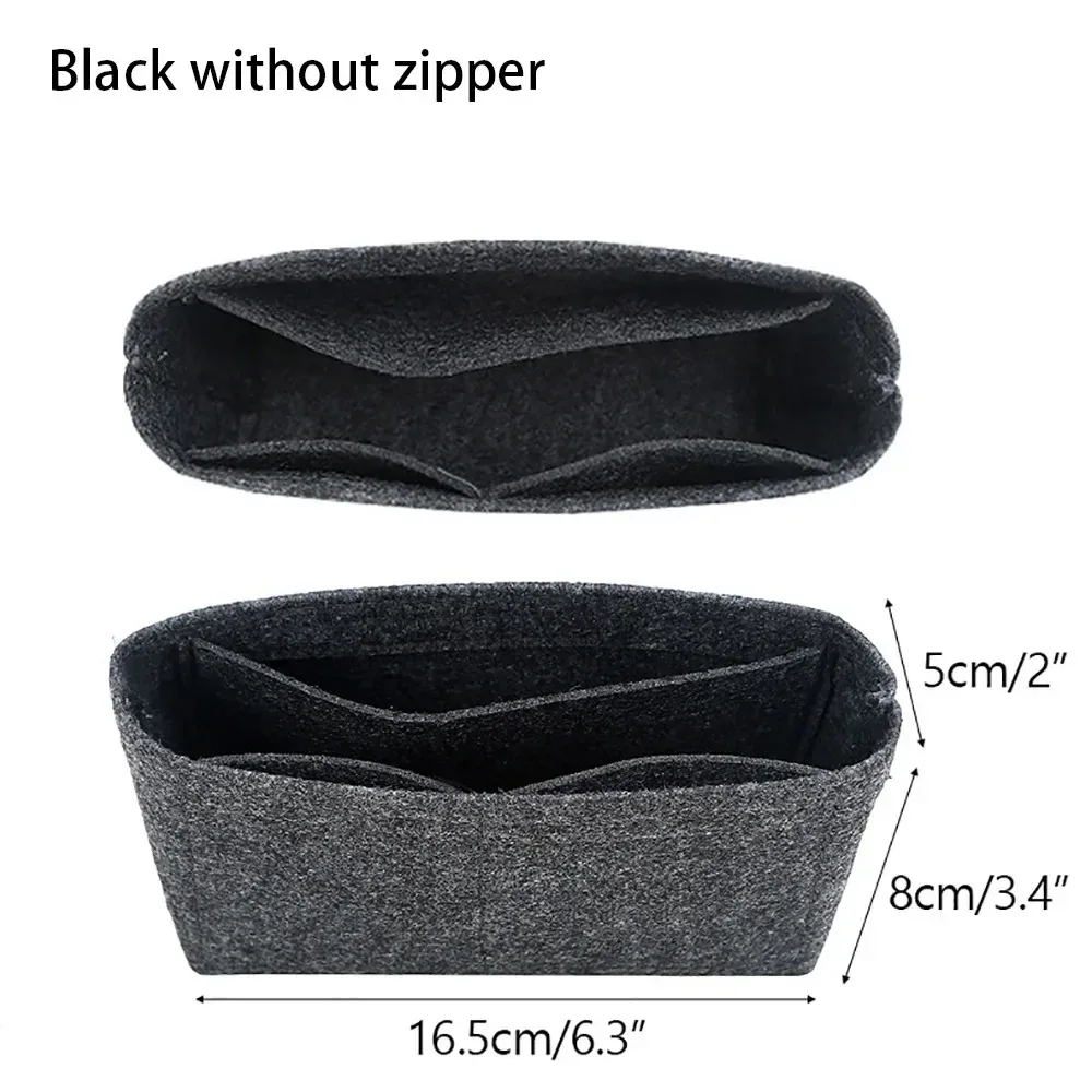 longchamp-mini sac de rangement multi-poches, doublure de sac à main en feutre, sac à main inséré, 1pc