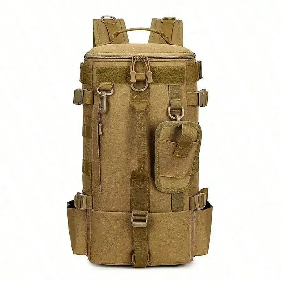 sac de matériel de pêche avec porte-canne, grand rangement, sac à dos de boîte de matériel pour transporter des matériel et des équipements de pêche, cadeaux pour hommes