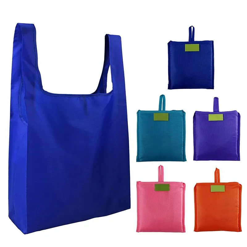 femmes hommes eco pliable sac à provisions unisexe réutilisable nourriture fruits légumes épicerie stockage shopper sac fourre-tout pochette sacs à main