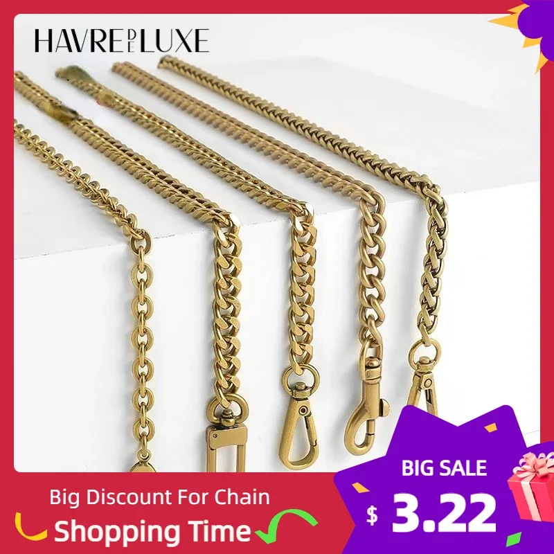 Chaîne de sac en Bronze, sangle d'épaule de Transformation, chaîne de sac à dos de remplacement, sangle de sac en métal, accessoires de sac