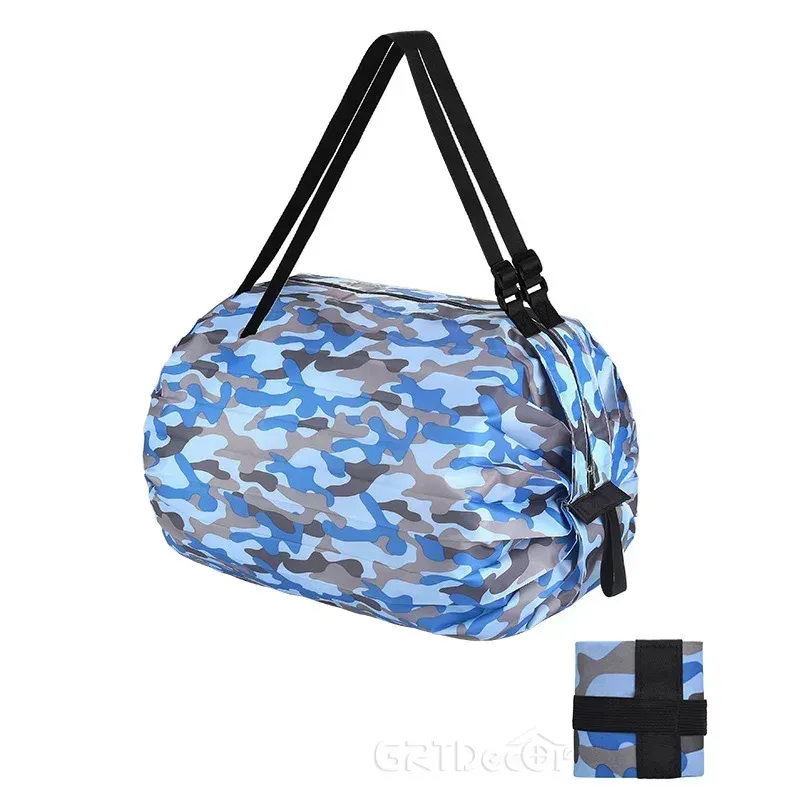 sac de shopping pliable pour femmes, fourre-tout de grande capacité, organisateurs de voyage en nylon, sacs de shopping portables à fermeture éclair pour marché