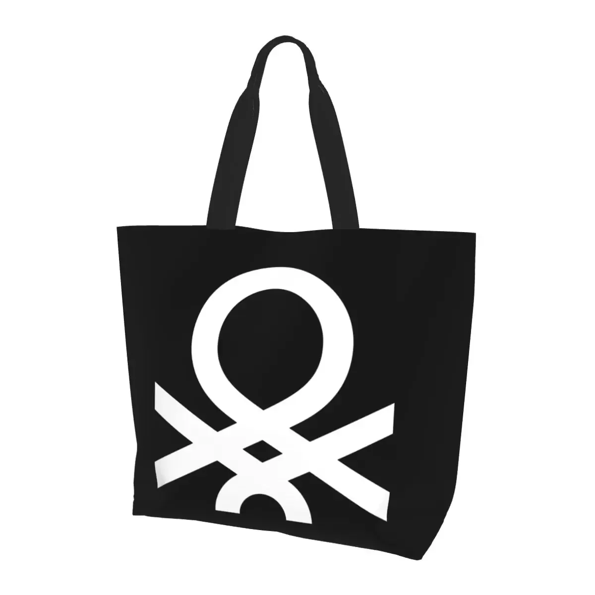 united colors of benetton sac fourre-tout en toile de grande capacité, sac à bandoulière, sac à provisions pour femmes