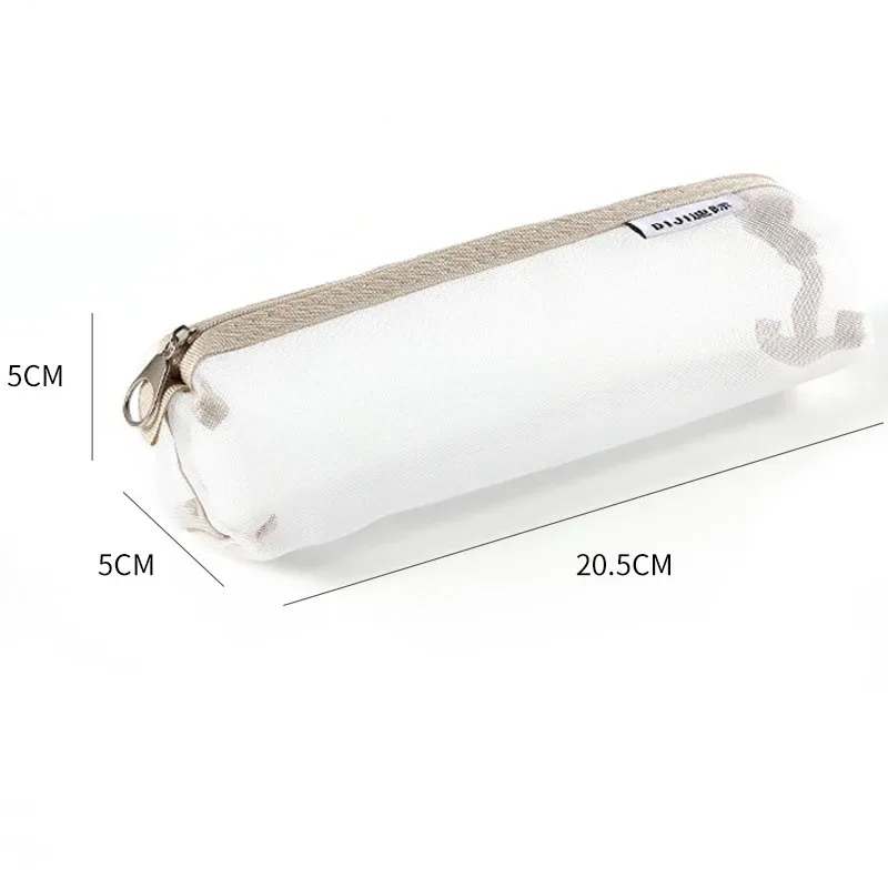 trousse de maquillage, sac à main d'école, étuis à crayons pour bureau, grande et petite trousse de toilette transparente en nylon pour étudiants