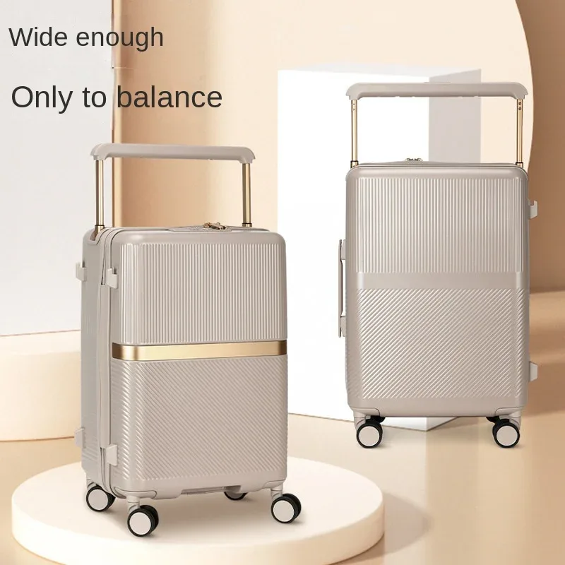 valise cabine 20 pouces avec poignée large, nouvelle collection pour hommes et femmes, valise de voyage grande capacité 26 pouces avec serrure à combinaison