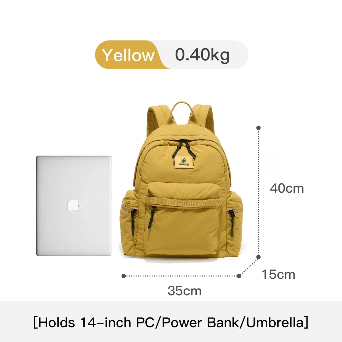 sac à dos tendance fouvor 2026 pour femme, léger, décontracté, pour voyage, étudiant, école, trajets urbains, cabine, 3072-05