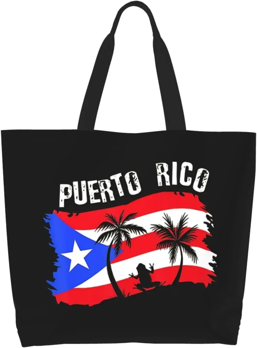 sac fourre-tout drapeau cubain pour femmes et hommes, grands sacs de courses réutilisables pour la plage, les voyages, la salle de sport, le yoga