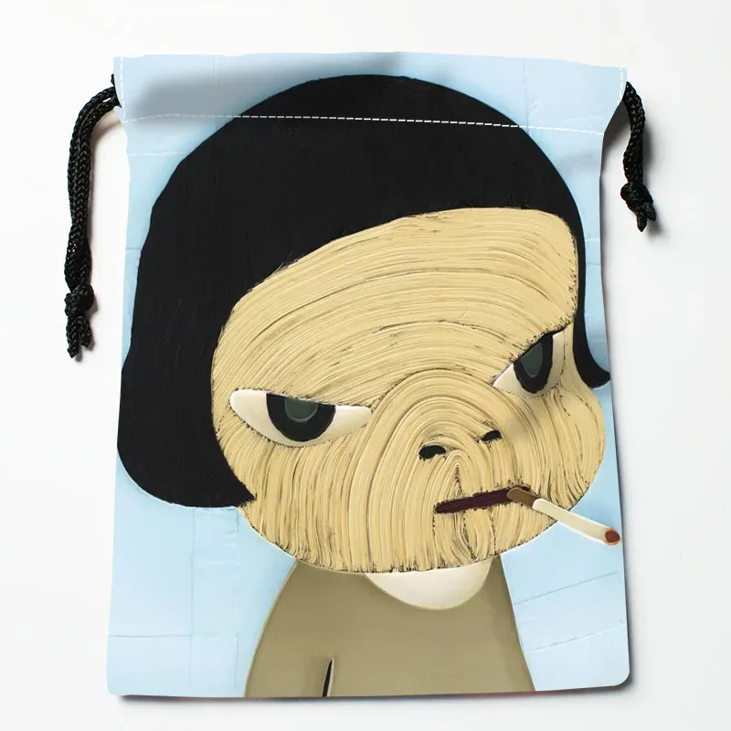 yoshimomo – sacs à cordon personnalisés nara, sacs-cadeaux imprimés, pochette de voyage, rangement de vêtements, sac à main, trousse de maquillage, 18x22cm, livraison directe