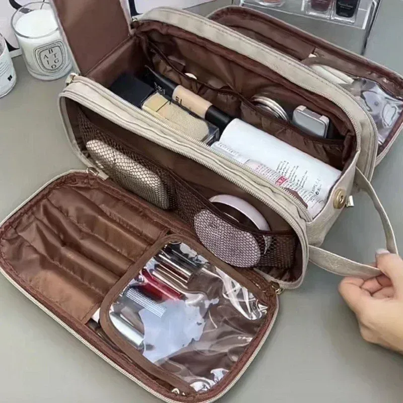 Sacs de voyage hommes femmes sac cosmétique sacs de maquillage imperméables organisateur grande capacité cosmétiques trousse de toilette sac de toilette organisateurs