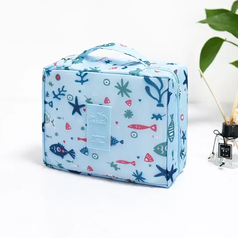 sac de rangement cosmétique portable de luxe pour femme, organisateurs de toilettes, grand, multi-compartiments, lavage, maquillage, poudres, voyage, designer
