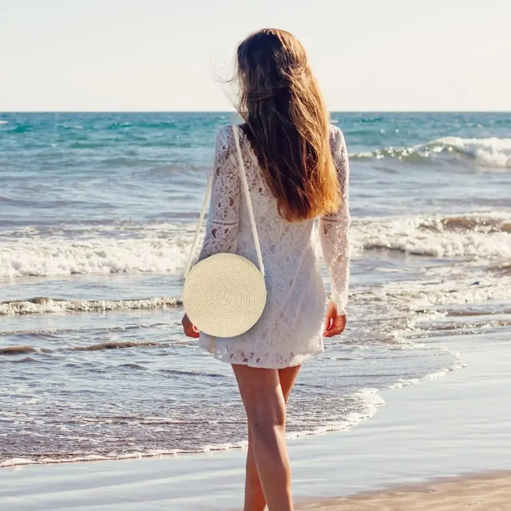 sacs à bandoulière pour femmes et filles, sac à main en rotin tressé, sac de plage d'été, sac en paille, sac à main en paille
