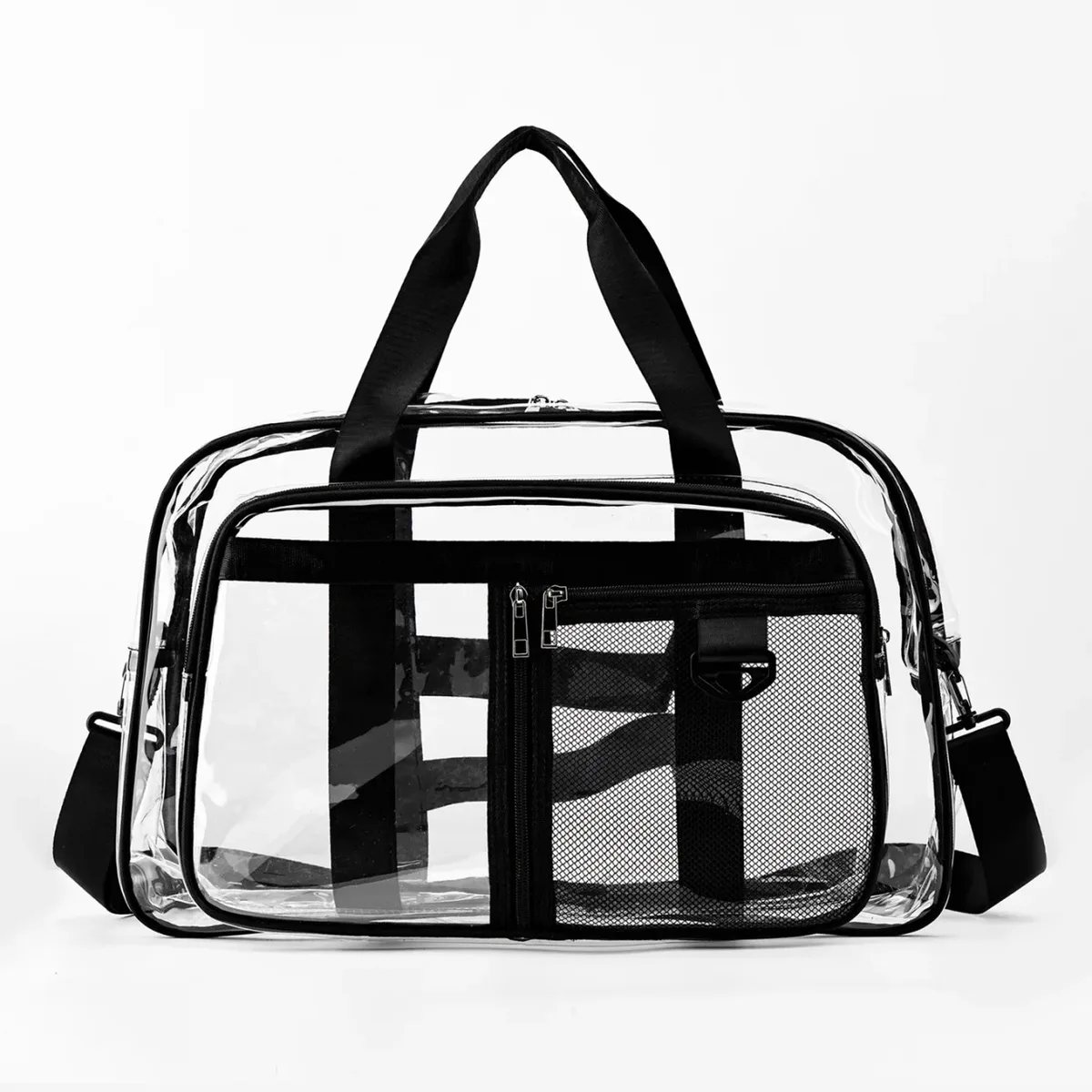 sac de voyage transparent en pvc, sac de natation pour vêtements secs et mouillés, sac de rangement portable pour courts séjours et voyages d'affaires, style minimaliste urbain