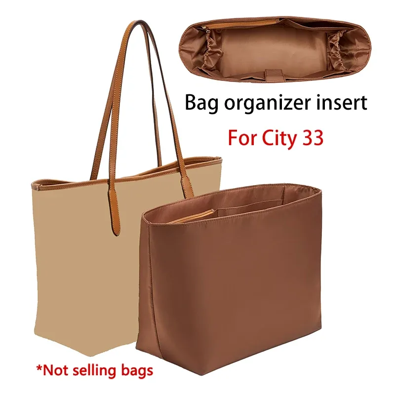 Organisateur de sac en nylon souple et durable pour City 33, accessoire de rangement intérieur pour sac à main, idéal comme cadeau