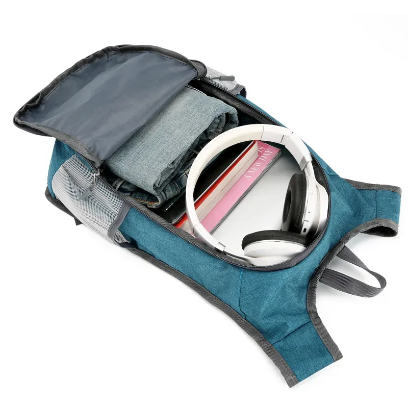 sac à dos de montagne pliable, imperméable, léger, simple, idéal pour le sport, la gym, le quotidien, unisexe, tendance, en polyester