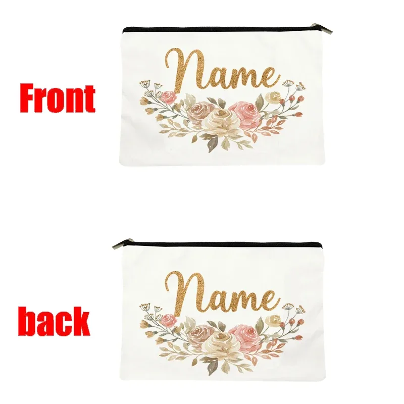 boîte de rangement de voyage personnalisée, boîte de rangement pour mariage, boîte de rangement individuelle, sac de maquillage en toile pour fête, pochette cosmétique, organisateur, cadeaux pour femme