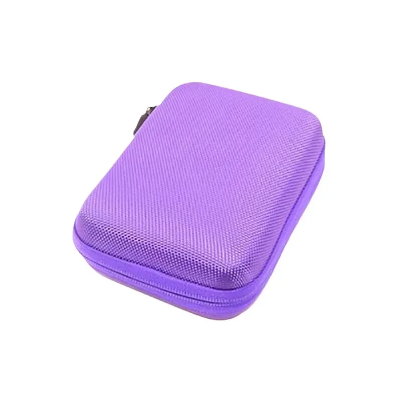 sac de rangement portable en eva, 1 pièce, organisateur à fermeture éclair pour flacons à bille d'huiles essentielles