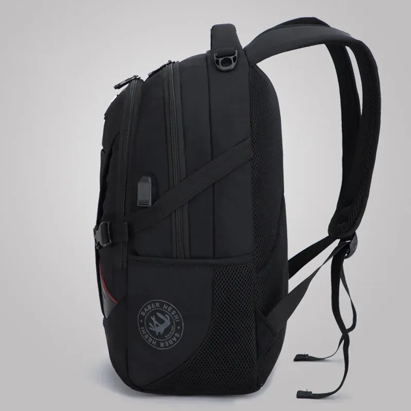 sac à dos multifonction pour hommes, chargement usb, mode, affaires, voyage, antivol, étanche, pour ordinateur portable de 17 pouces, sac d'école