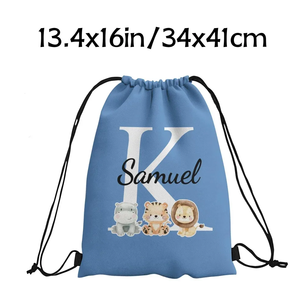 sac à dos personnalisé durable - sac à cordon avec initiales personnalisées, texte/message diy, sac à livres, cadeaux de fête d'anniversaire, cadeau de noël