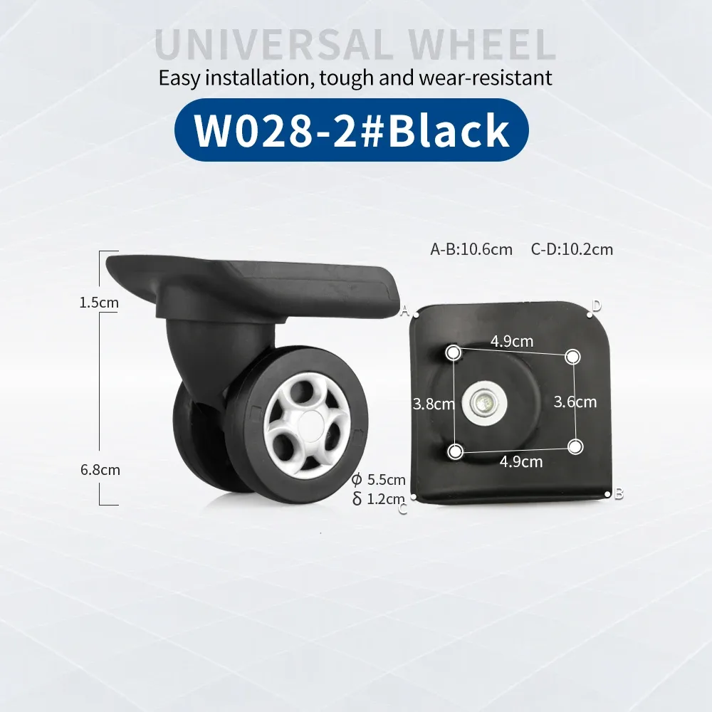 accessoires de roues pour valises, roues universelles pour bagages en cuir, roulettes pour valises à roulettes