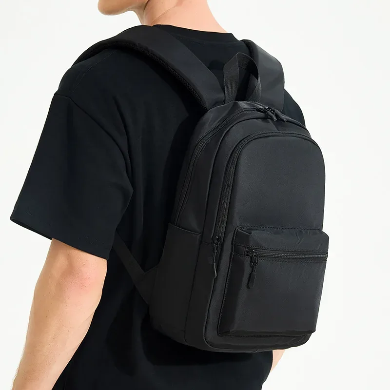 mini sac à dos pour hommes, petit sac d'école noir à bandoulière, léger, de créateur, imperméable, pour voyage