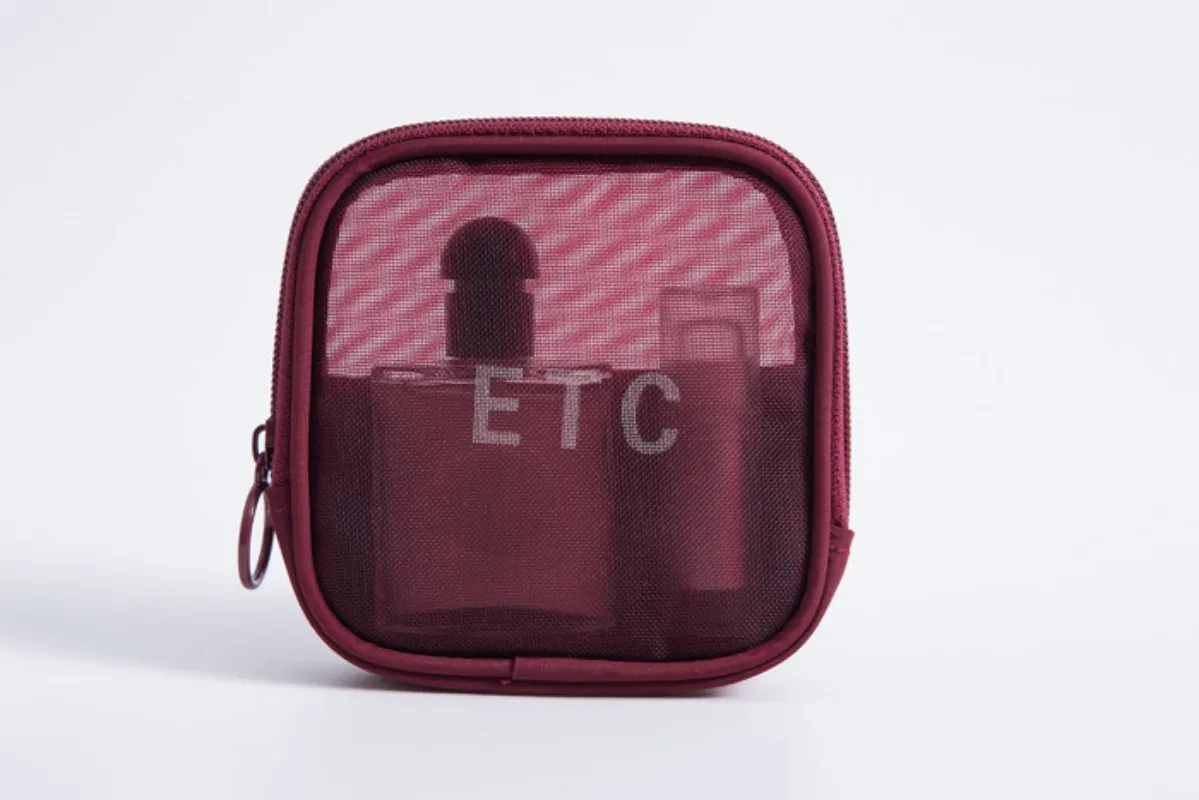 trousse de maquillage pour femmes, sac de voyage, trousse de toilette, trousse de rangement, sacs de maquillage à fermeture éclair, sac à cosmétiques en maille transparente
