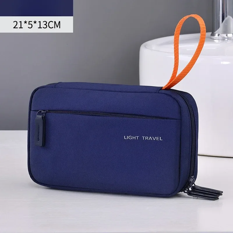 trousse de toilette de voyage 3 en 1 pour hommes, organisateur de toilette oxford, kit dopp, trousse de rasage résistante à l'eau, trousse à cosmétiques, organisateur de maquillage
