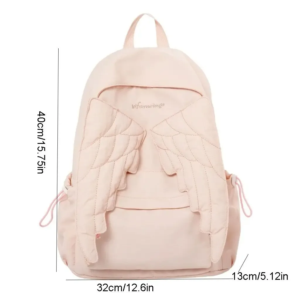 sac à dos en nylon uni style jk y2k, grande capacité, léger, pour étudiants, idéal comme cadeau