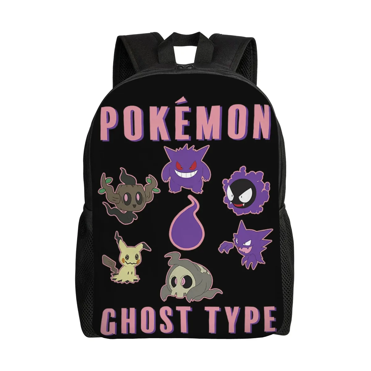 sacs à dos pokemon lucario type fighting steel poster daypack mochila office work sac à dos à fermeture éclair
