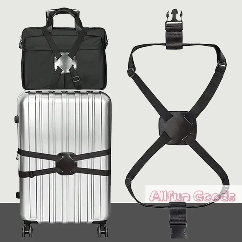 sangle de bagage élastique réglable, bande de fixation pour valise, sangle de fixation de bagages, ceinture de fixation antivol sécurisée pour le voyage