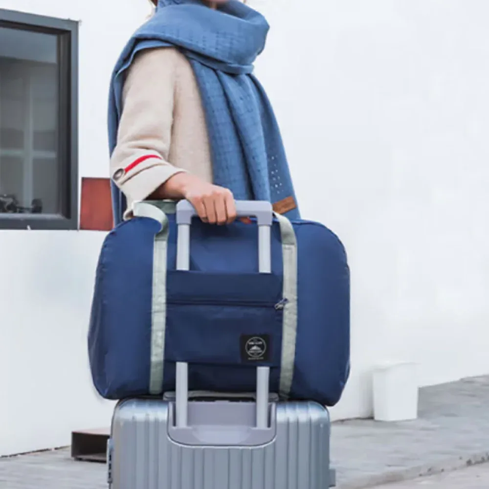sacs de voyage portables pliants, sac de rangement de voyage de grande capacité, sac de compagnie aérienne multifonctionnel, sacs à main de voyage mobiles