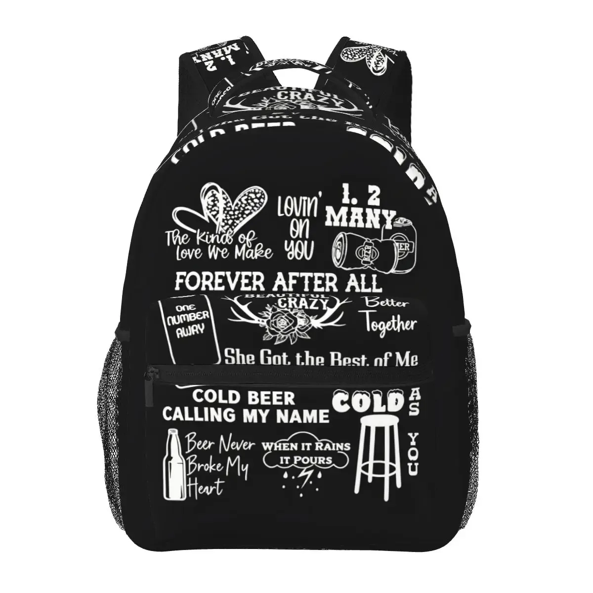 sac à dos pour étudiants country singer luke combs word tour, sac d'école, sac à dos de randonnée, sac de voyage pour hommes et femmes, sac à bandoulière tendance