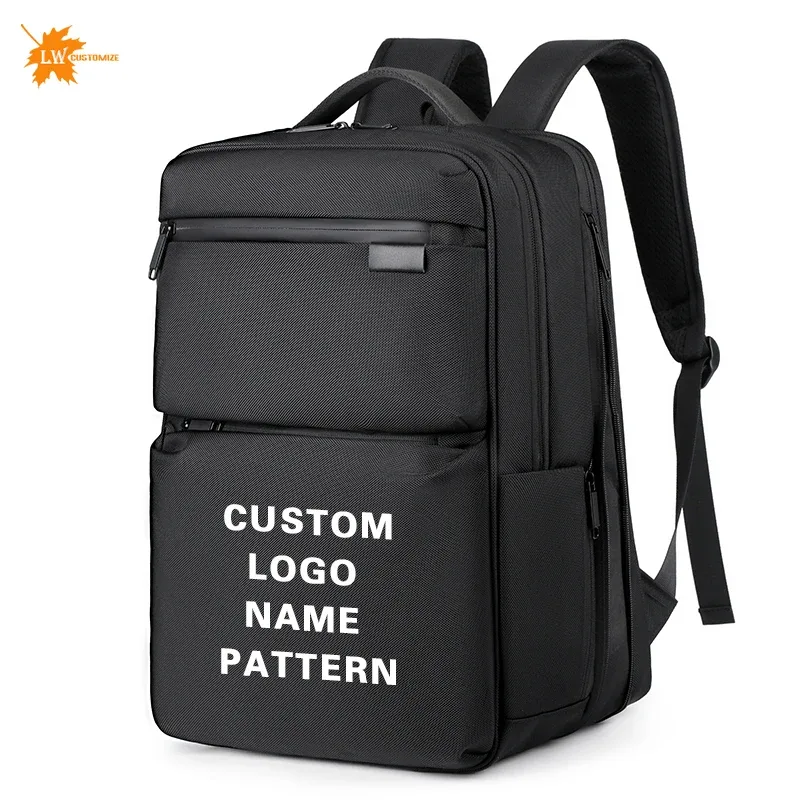 sac à dos de luxe personnalisé pour hommes avec logo imprimé sac à dos de voyage d'affaires sac à dos d'ordinateur de voyage motif imprimé