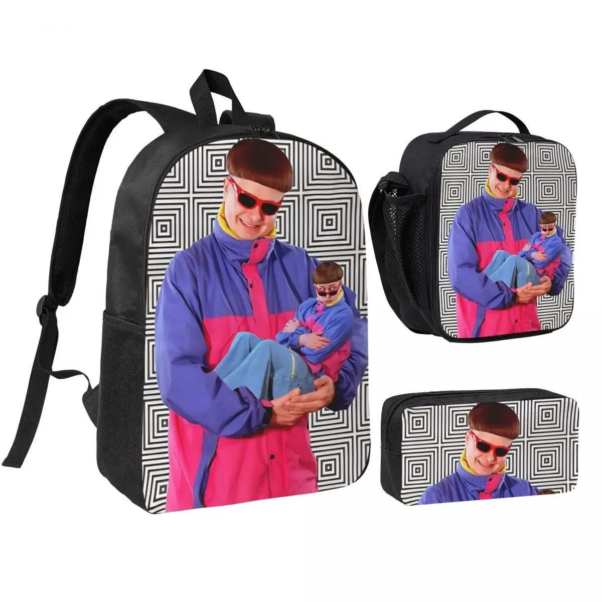sac à dos commémoratif rip oliver tree pour adolescents, sac à dos pour ordinateur portable, sac à déjeuner, trousse à crayons, 3 pièces/ensemble