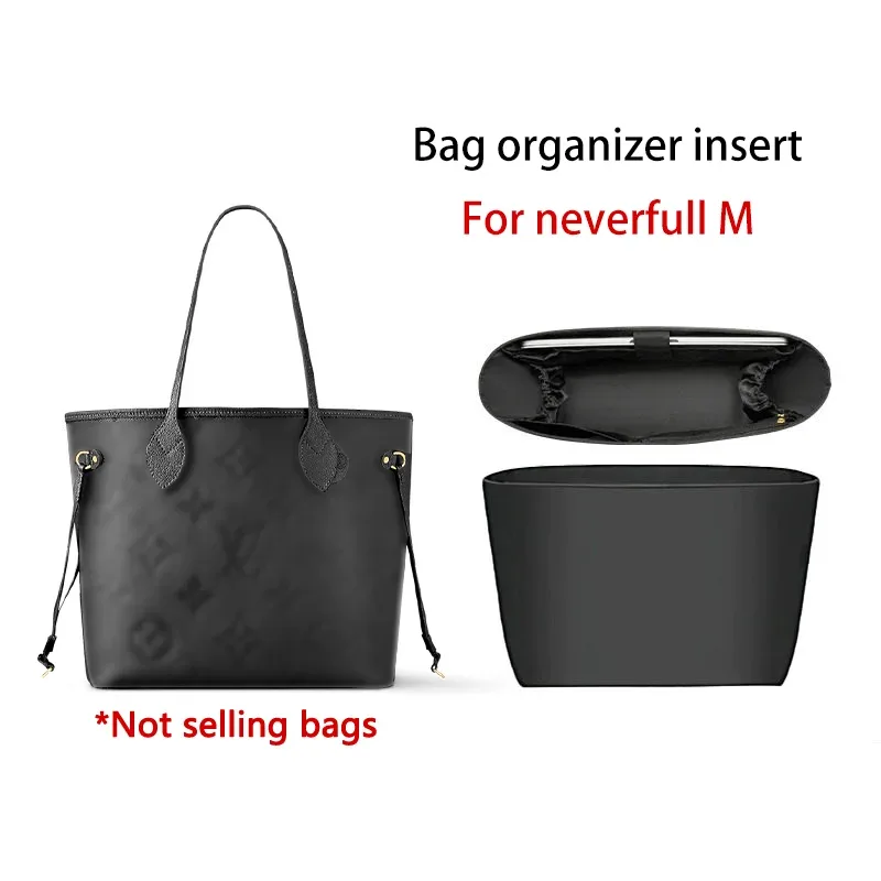 insert organisateur de sac pour neverfull m neverfull, fourre-tout en nylon, rangement d'ordinateur, sac de modification intérieure, accessoires
