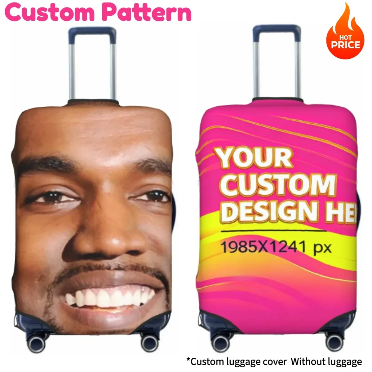 Housse de bagage personnalisée, Durable, à la mode, protection de voyage, étanche, universelle, adaptée aux sacs de 18 à 32 pouces, fermeture à glissière pour vacances de croisière