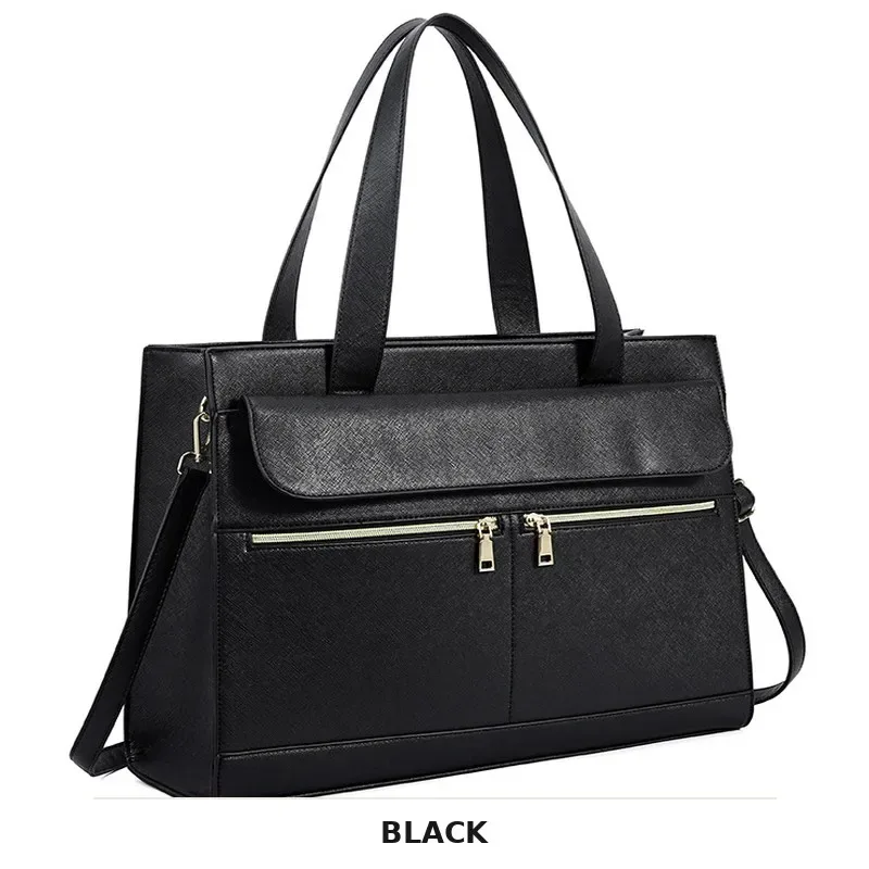 sac pour ordinateur portable grande capacité, mallette d'affaires, sac de voyage et de transport, sac à bandoulière avec poignée supérieure