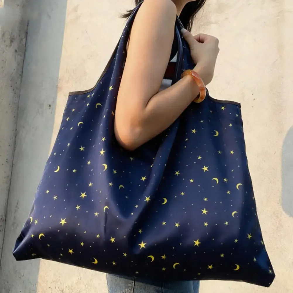 sac de courses de grande capacité, sac fourre-tout réutilisable écologique, sac à bandoulière décontracté à la mode, sac à main pour les voyages, les courses et l'usage quotidien