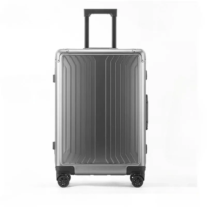 valise de voyage tout aluminium 2026 sur roulettes avec serrure à combinaison, bagage à roulettes pour homme, grande taille, bagage à main