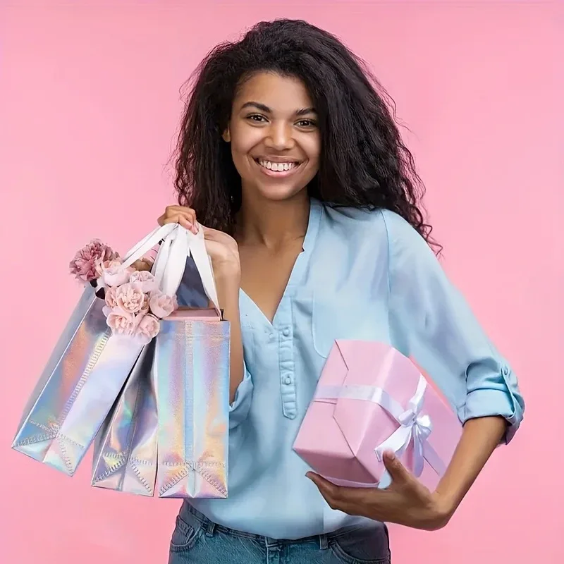 sac fourre-tout réutilisable pour cadeaux, 10 pièces, pour demoiselles d'honneur, mariage, fête d'anniversaire, courses, fournitures de fête écologiques tmz