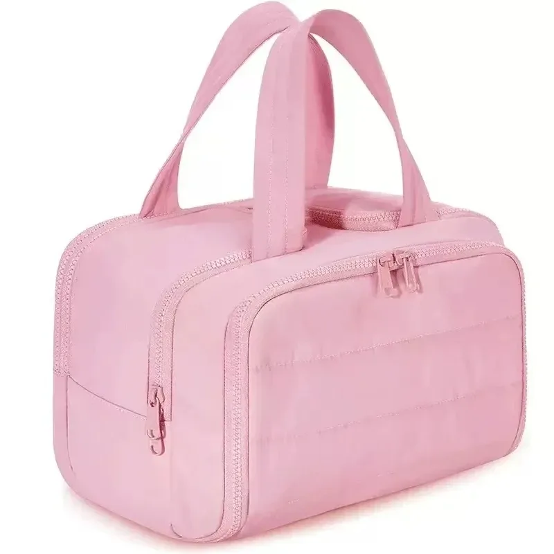 trousse de maquillage portable, trousse de toilette étanche de voyage, pochette de rangement de maquillage à la mode, trousse de toilette multi-compartiments pour cosmétiques