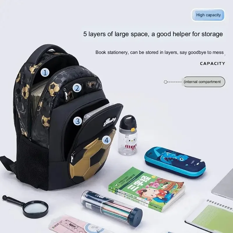 garçon football sac à dos enfants cartable anime sac à dos voyage sacs d'école pour adolescent mochila escolar infantil menino