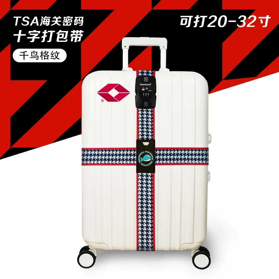 tsa blolock-sangles de bagages réglables, emballage environnemental, peintures à l'étranger, sangles de reliure pour valise de 20 à 32 pouces