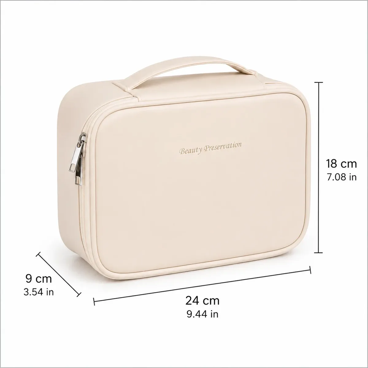 grande trousse de maquillage portable avec panneau à pinceaux amovible, étui de rangement cosmétique de voyage pour femmes