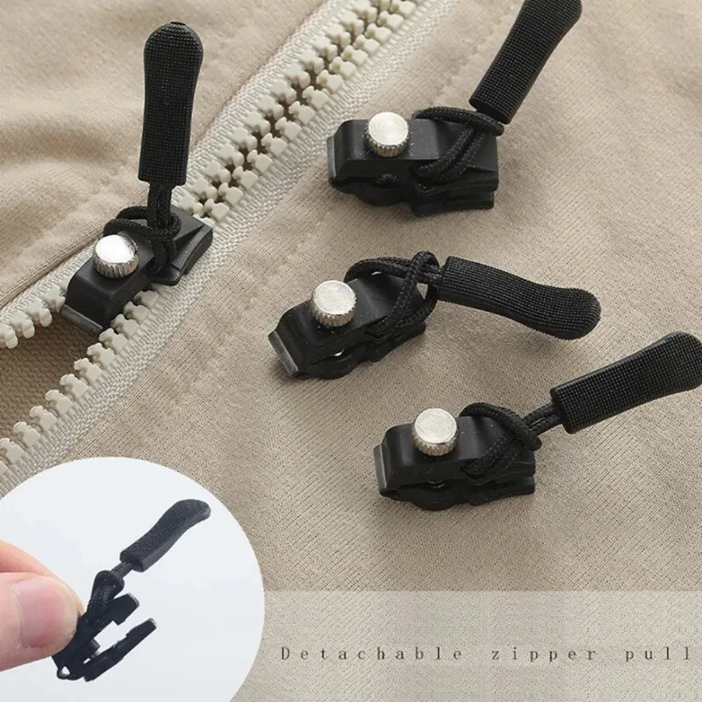 tête de verrouillage à fermeture éclair universelle, installation rapide, tête de fermeture éclair détachable pour vestes, sacs à bagages, remplacement de réparation de verrouillage coulissant, 6/3 pièces