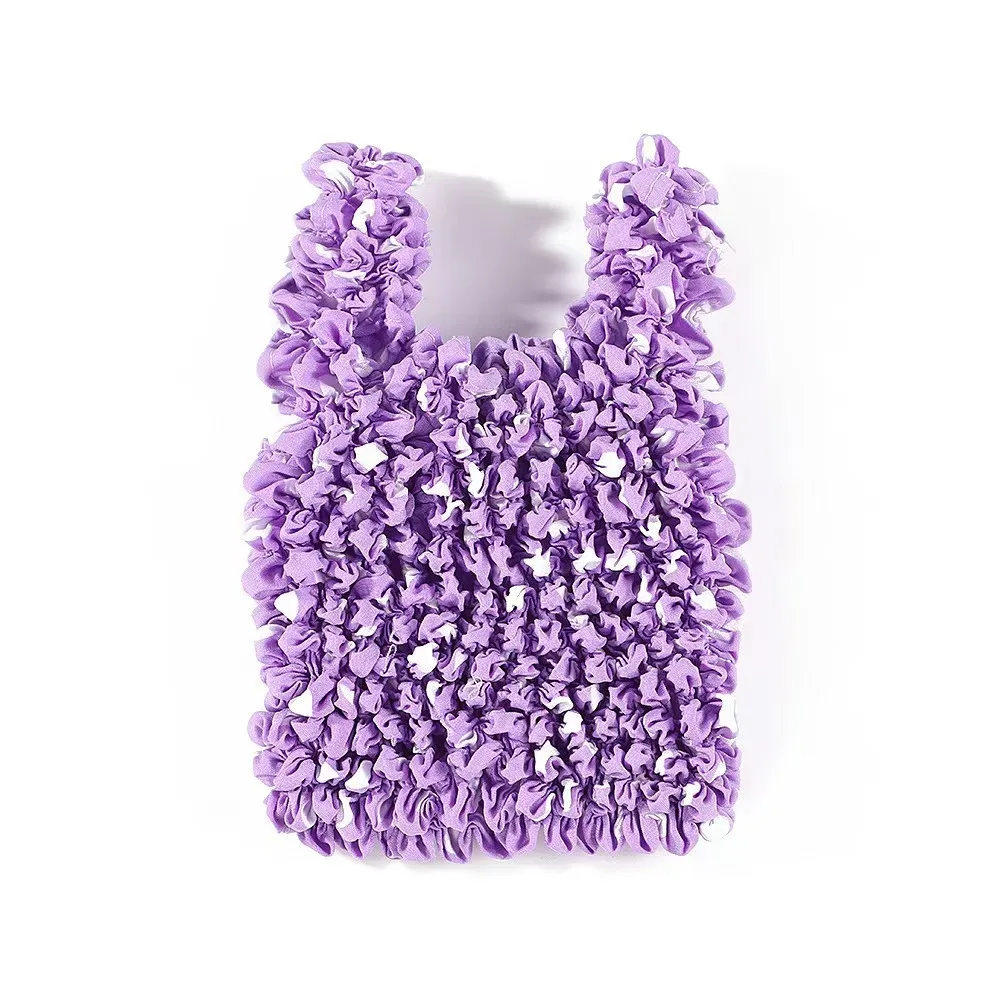 sac pliable à bulles réutilisable, grande capacité, multi-usages, plissé, flexible, sac à main en mousseline, sac de rangement portable, voyage