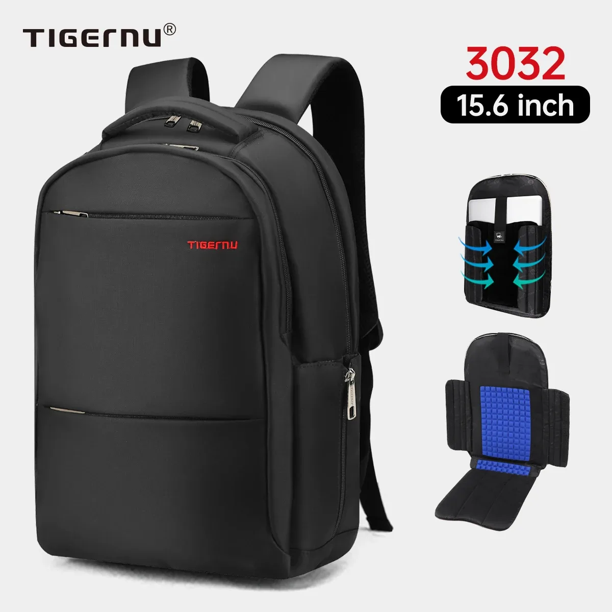 tigernu hommes sac à dos 15 17 19 pouces sac à dos pour ordinateur portable pour hommes pour femmes sac à dos d'affaires cartable voyage sac à dos sacs sac à dos