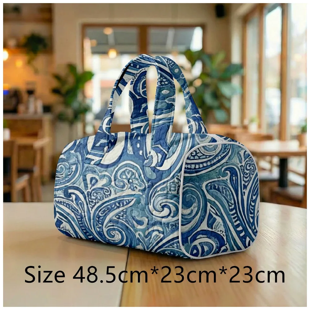 sac fourre-tout matelassé pour homme et femme, grand sac hobo chic bohème, sac à bandoulière unique à imprimé cachemire, sac de plage spacieux, sac de voyage fourre-tout