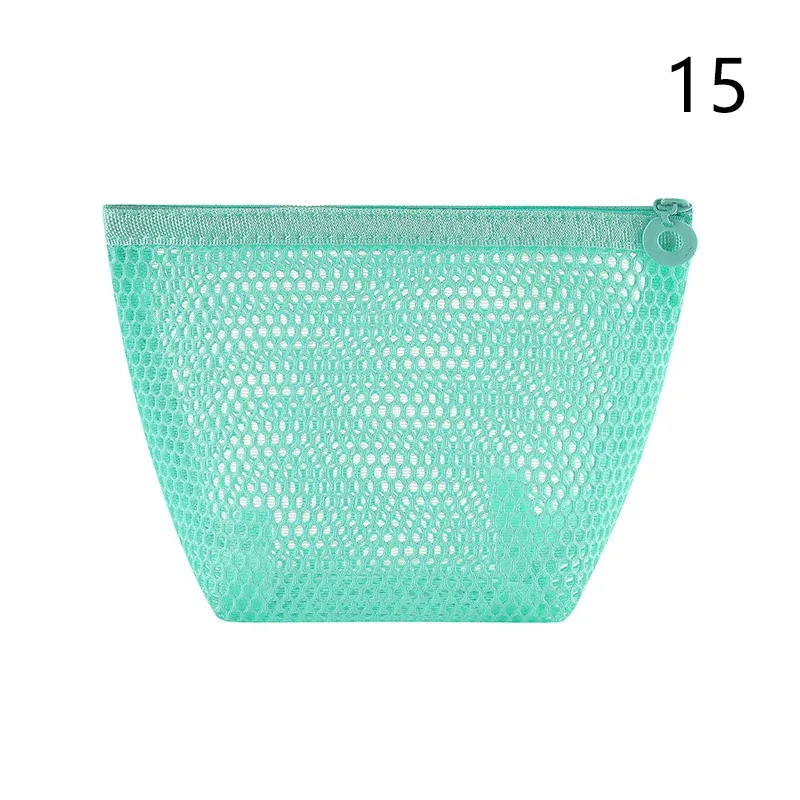 pochette de rangement en maille de nylon avec cordon de serrage, 1 pièce, pochette de voyage et d'activités de plein air polyvalente pour produits numériques, trousse de maquillage