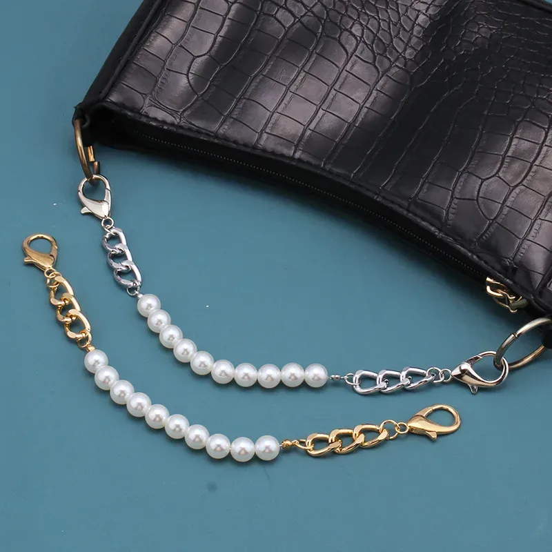 chaîne de sac en perles pour femmes, bricolage, décor de sac de personnalité avec poignées de remplacement de homard, accessoires de sac à main, chaînes de ceinture, nouvelle collection